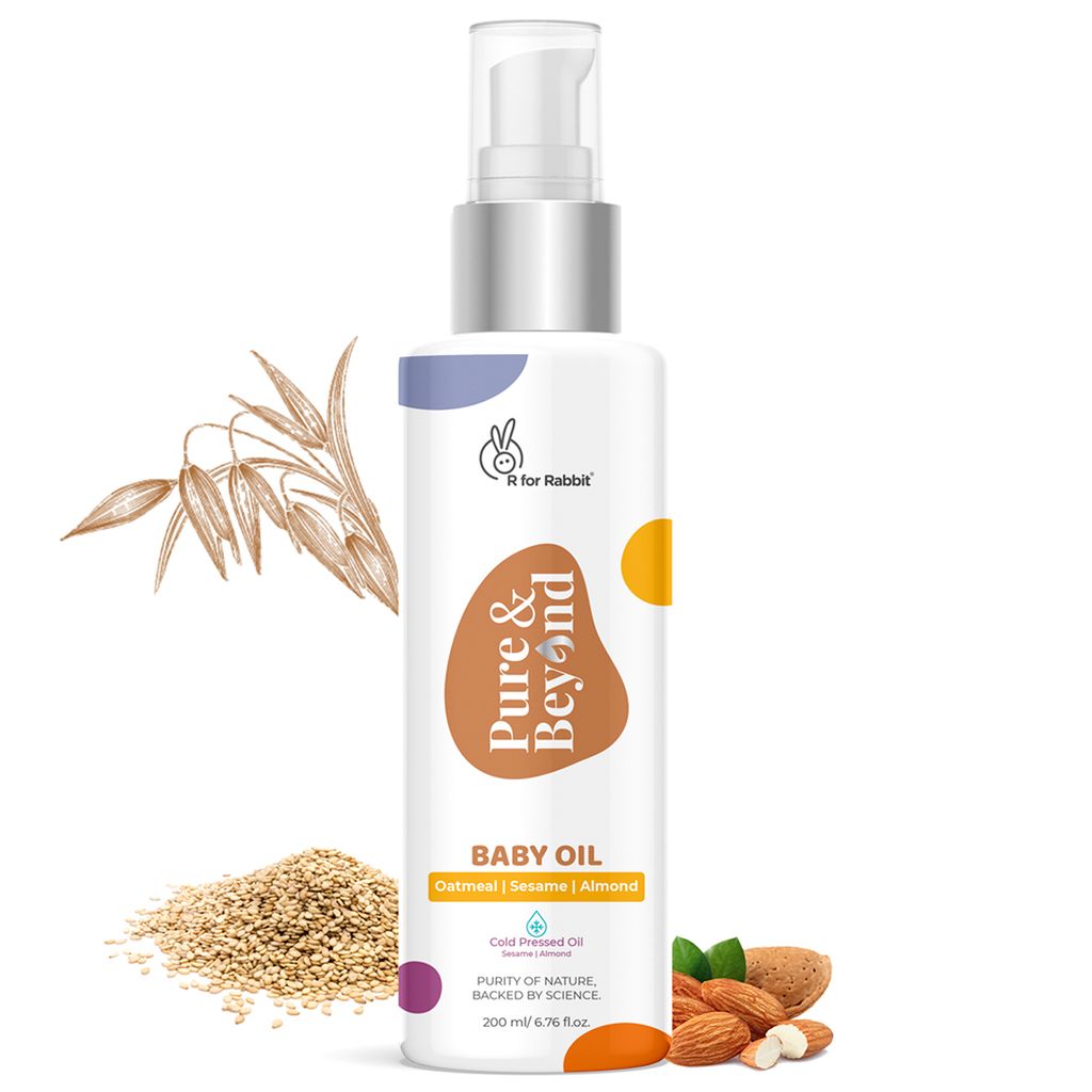 R for Rabbit Pure and Beyond Baby Oil (Sesame + Almond + Oatmeal)