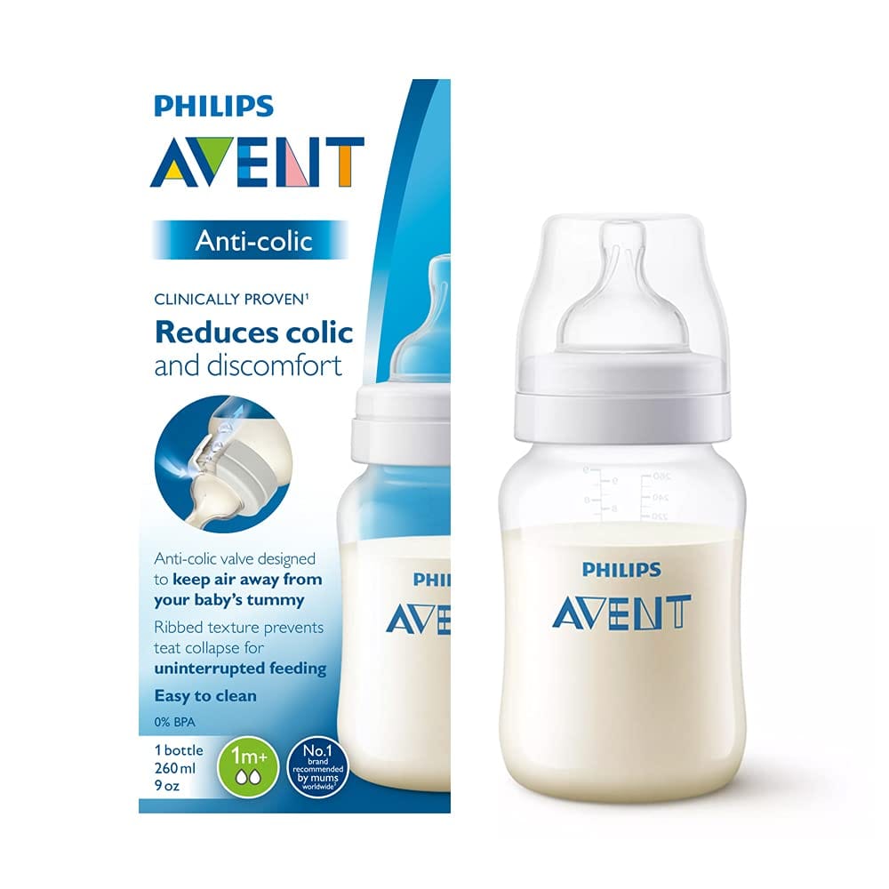 Philips Avent Anti Colic Bottle 260ml (Single Pack,White)