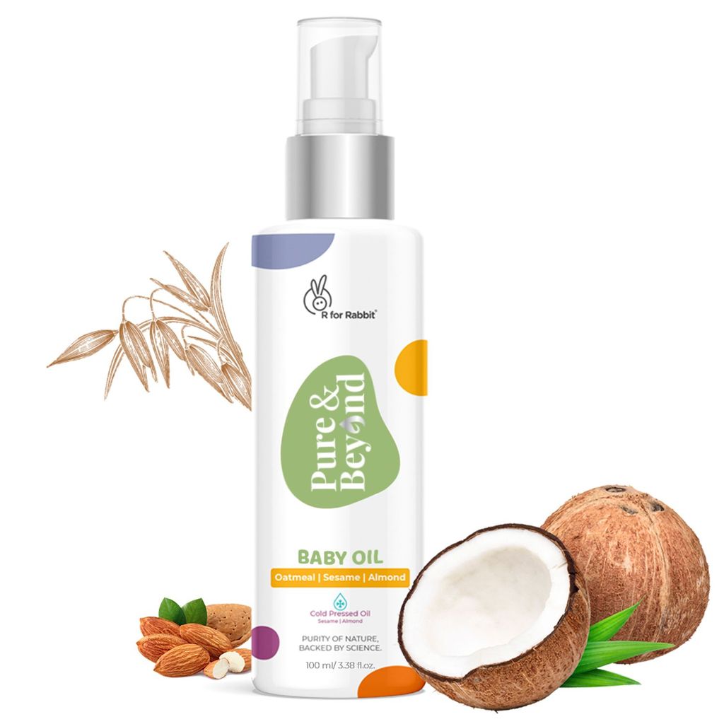 R for Rabbit Pure and Beyond Baby Oil(Coconut + Almond + Oatmeal)