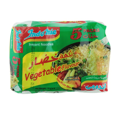 Indomie Instant Noodles Vegetarian Flavour 75g 5 Pieces