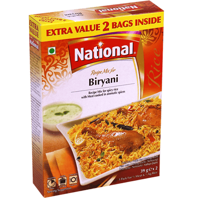 Biryani Spices National 39g 2 Pieces