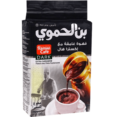 Coffee Dark Extra Cardamom AlHamwi 450g