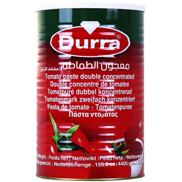Tomato Paste Double concentrated AlDurra 4400g | معجون بندورة مضاعف التركيز الدرة 4.4كغ