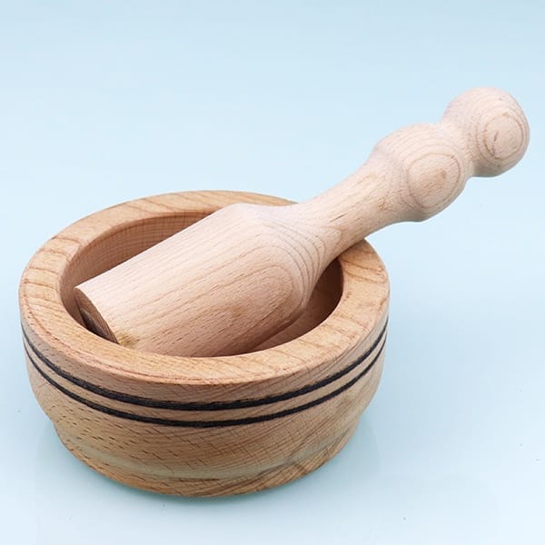 Mortar Wooden 1 Piece | مدق ثوم خشب