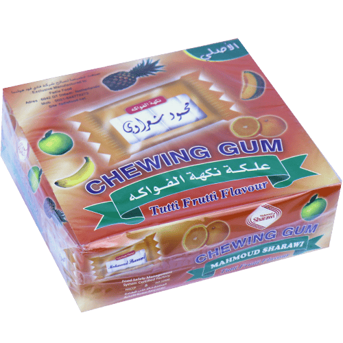 Chewing Gum Tutti Fruity Sharawi 2x100 Pieces | علكة توتي فروتي شعراوي 100*2 حبة