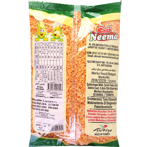 Red Lentils Neema 900g | عدس احمر نعمة 900غ