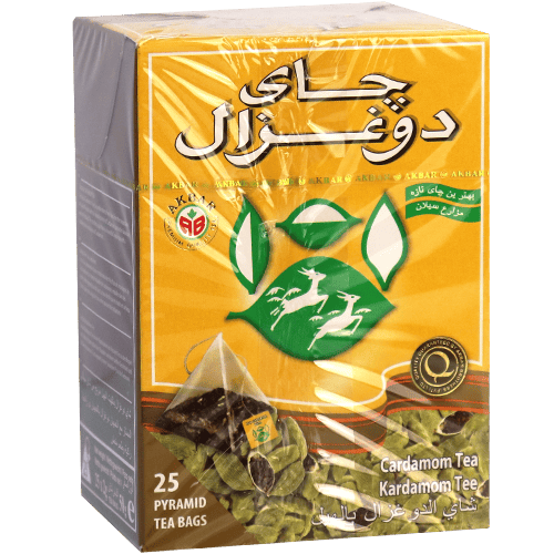 Ceylon Tea cardamom Do Ghazal 25 pcs | شاي سيلاني بالهال دو غزال 25 ظرف