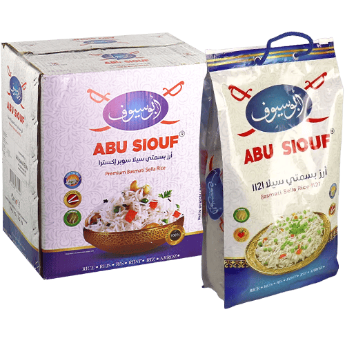 Basmati Sella Rice 1121 Abu Siouf 5x4kg | طرد رز بسمتي سيلا 1121 أبو سيوف 5×4كغ