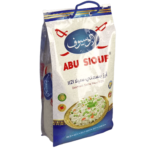 Basmati Sella Rice 1121 Abu Siouf 5x4kg | طرد رز بسمتي سيلا 1121 أبو سيوف 5×4كغ