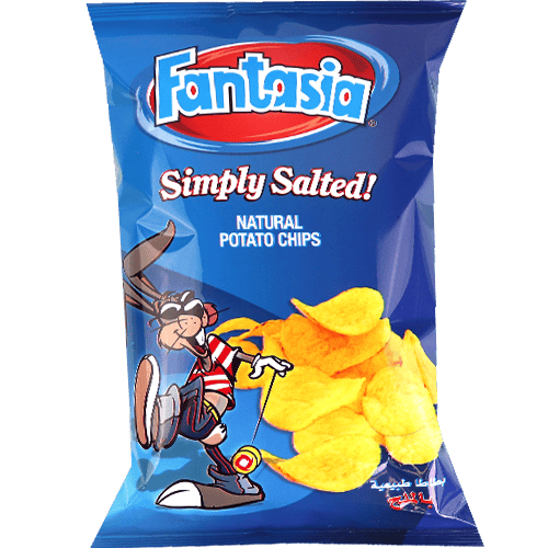 Simply Salted Potato Chips Fantasia 12x90g | طرد شيبس بطاطا مملح فانتازيا 12×90غ