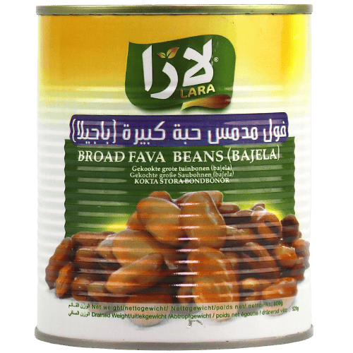 Broad Fava Beans (Bajela) Lara 800g | فول مدمس حبة كبيرة (باجيلا) لارا 800غ