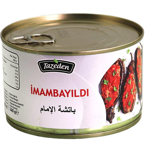 Imam Bayildi (Stuffed Eggplant) Tazeden 340g | باذنجان الإمام بايلدي تازيدين 340غ