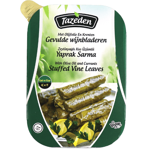 Stuffed Vine Leaves with Olive Oil and Currants Tazeden 200g | ورق عنب محشي بزيت الزيتون والزبيب تازيدين 200غ