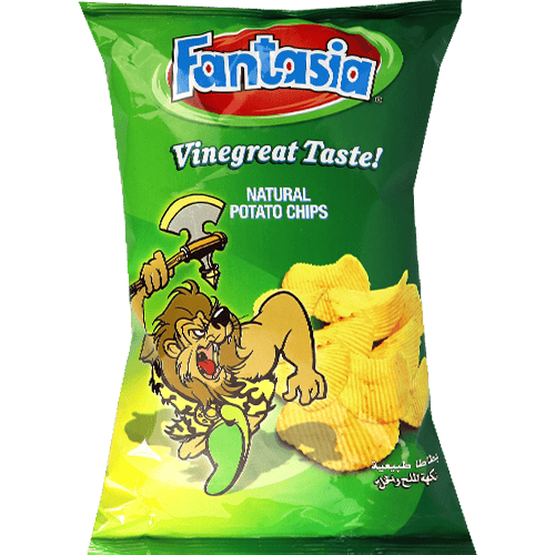 Vinegar Potato Chips Carton Fantasia 12x90g | طرد شيبس بطاطا بالخل فانتازيا 12×90غ