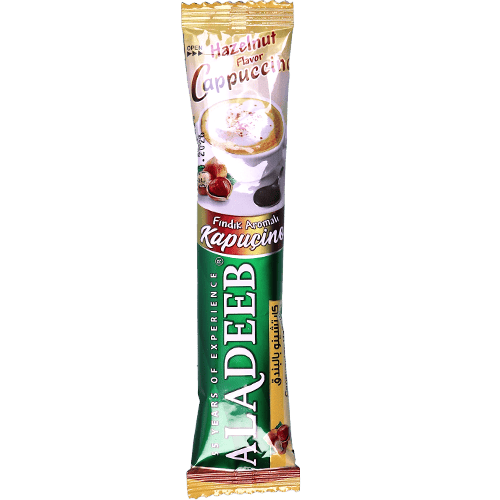 Cappuccino Hazelnuts Aladeeb 5St | خمس ظروف كابتشيتو بندق الاديب