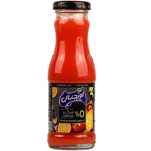 Original Mixed Fruit Juice No Added Sugar 250ml | عصير فواكه مشكلة اورجينال بدون سكر مضاف 250مل