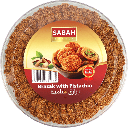 Pistachio Barazek Sabah Sharqi 350g | برازق شامية بالفستق صباح شرقي 350غ