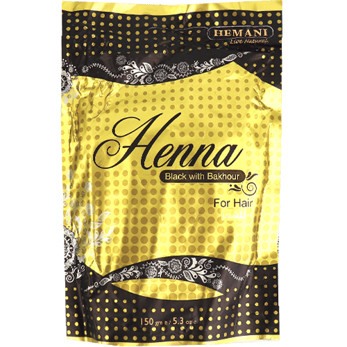 Black Henna Hair Colour with Bakhour Hemani 150g | حناء سوداء للشعر بالبخور هيماني 150غ