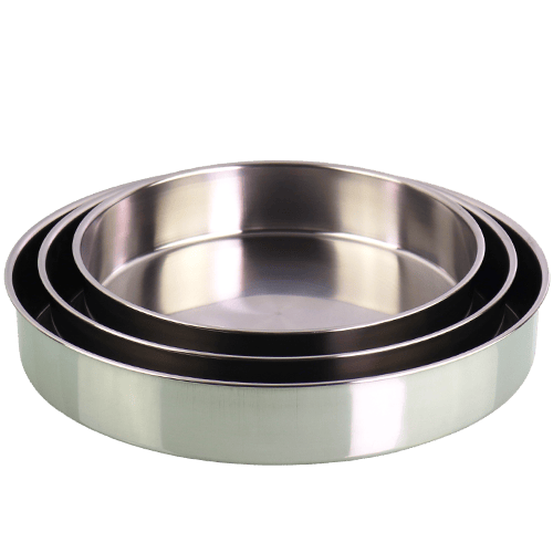 3-Piece Stainless Steel Oven Tray Set Leybecks 28/32/36cm | طقم صواني فرن ستانلس ستيل 3 قطع ليبكس 28/32/36سم
