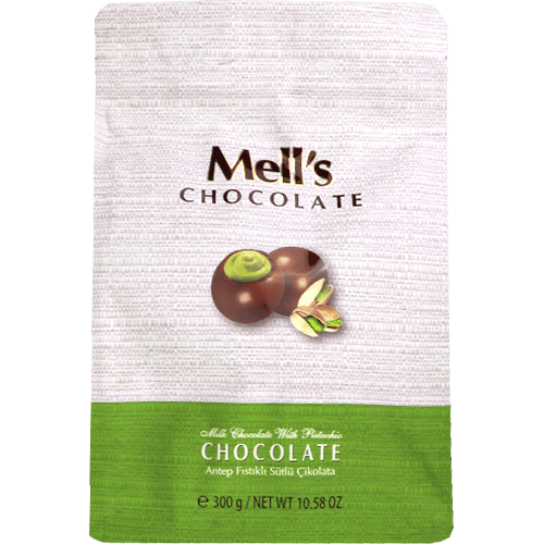 Mell's Chocolate with Pistachios 300g | شوكولا الفستق ميلا  300غ