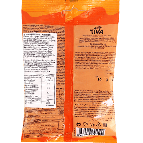 Tiva Mix Fruits Gummy Candy 80g | حلوى جيلي مزيج الفواكه تيفا 80غ