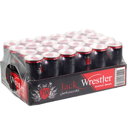 Jack Wrestler Energy Drink 24x250ml Pack | طرد مشروب جاك ريسلر الطاقة عبوة 24×250 مل