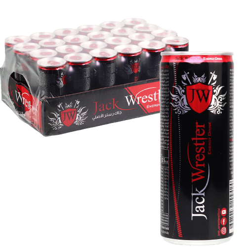 Jack Wrestler Energy Drink 24x250ml Pack | طرد مشروب جاك ريسلر الطاقة عبوة 24×250 مل