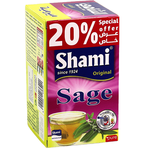 Shami Sage Tea 12 Bags | ميرمية الشامي 12 ظرف