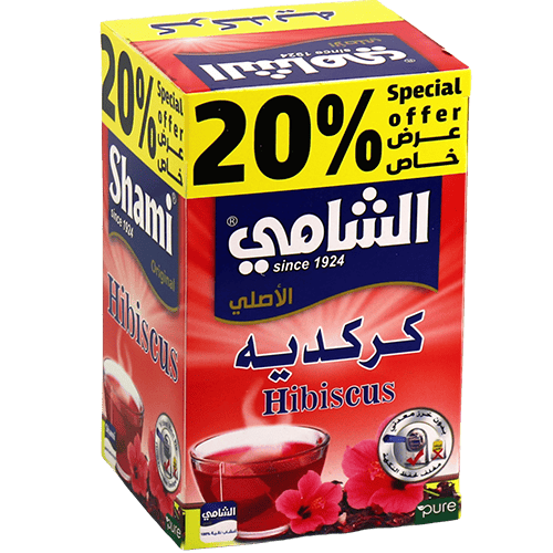 Shami Hibiscus Tea 12 Bags | كركديه الشامي 12 ظرف