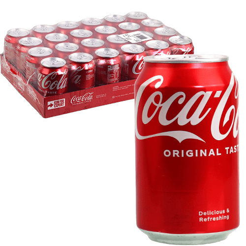 Coca-Cola Original Taste 330ml x24 | طرد كوكا كولا الطعم الأصلي 330مل × 24 حبة