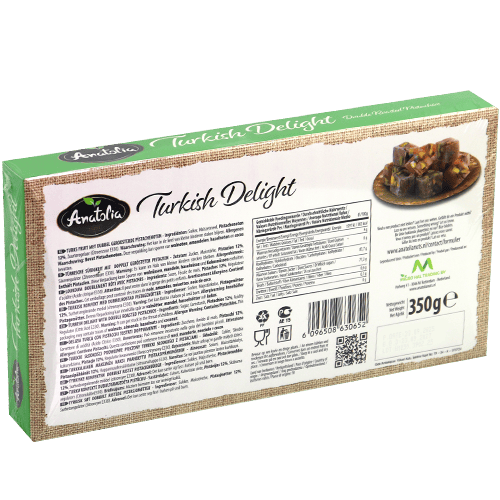Turkish Delight with Pistachio Anatolia 350g | حلقوم بالفستق اناتوليا 350غ
