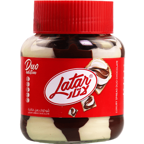 Latar Duo Liquid Chocolate Milk & Cocoa 350g | لاتار ديو شوكولا سائلة حليب وكاكاو 350غ