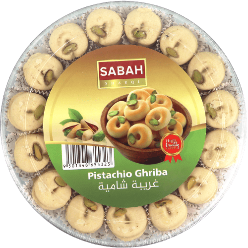 Pistachio Ghriba Sabah 475g | غريبة بالفستق صباح 475غ