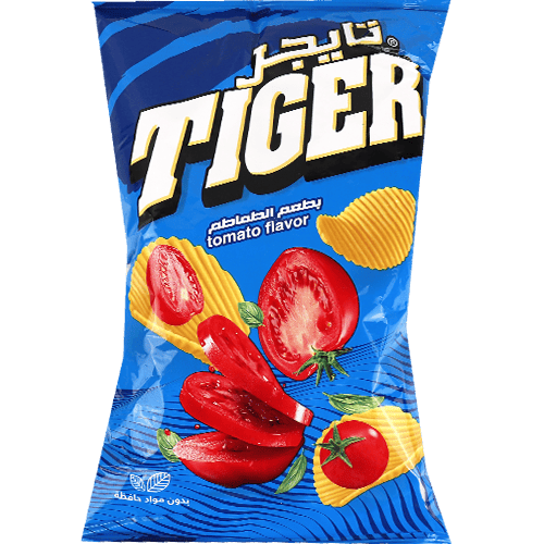 Tiger Tomato Flavor Potato Chips 90g | رقائق بطاطا تايجر بطعم الطماطم 90غ