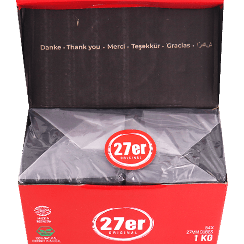 27er Original Coconut Charcoal 1KG | فحم جوز الهند 27 اوريجينال 1كغ
