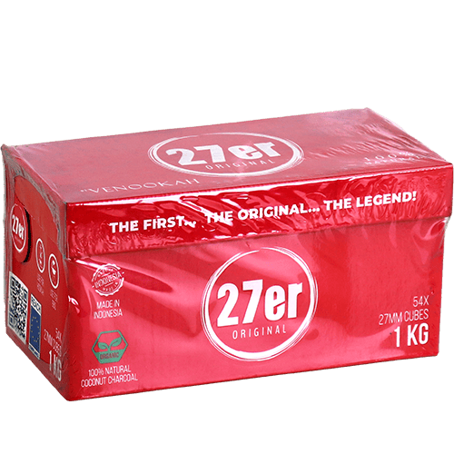 27er Original Coconut Charcoal 1KG | فحم جوز الهند 27 اوريجينال 1كغ