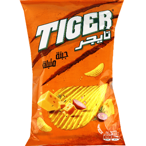 Tiger Seasoned Cheese Potato Chips 90g | رقائق بطاطا تايجر بالجبنة المتبلة 90 غ