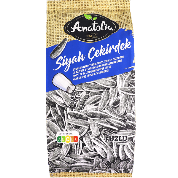 Anatolia Roasted Salted Black Sunflower Seeds 240g | بزر دوار الشمس الأسود المملح اناتوليا 240غ