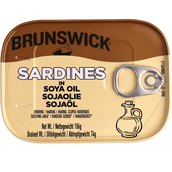 Brunswick Sardines in Soya Oil 106g | سردين بزيت الصويا برونزويك 106غ