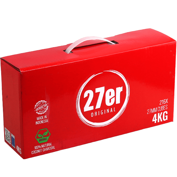 27er Original Coconut Charcoal 4KG | فحم جوز الهند 27 اوريجينال 4كغ