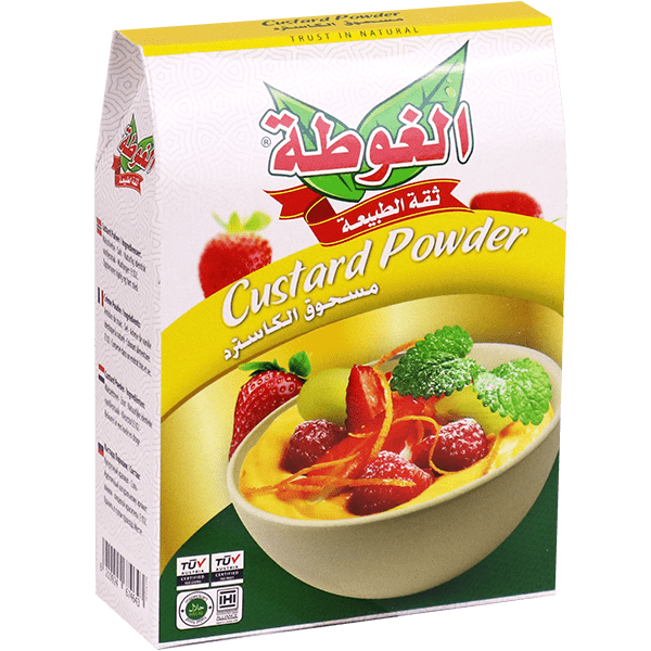 Custard Powder Algota 150g Broken packaging | كاسترد الغوطة 150غ علبة ممزقة او بدون علبة