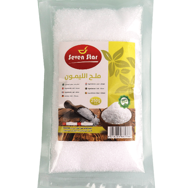 Citric Acid Lemon Salt Seven Star 250g | ملح الليمون سفن ستار 250غ