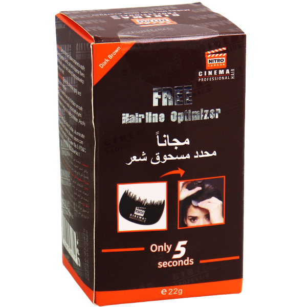 Hair Building Fibers Dark Brown Nitro Canada 22g | ألياف بناء الشعر بني غامق نيترو كندا 22غ