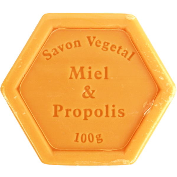 Honey and Propolis Vegetable Soap 100g | صابون نباتي بالعسل وصمغ النحل 100غ