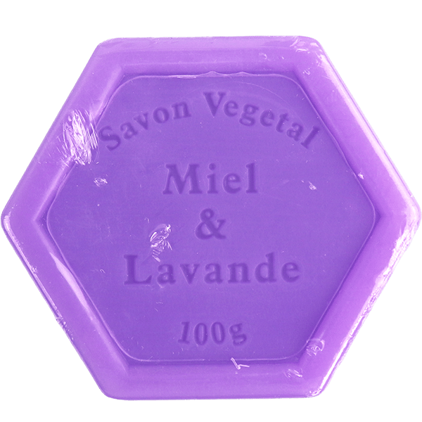 Honey and Lavender Vegetable Soap 100g | صابون نباتي بالعسل واللافندر 100غ