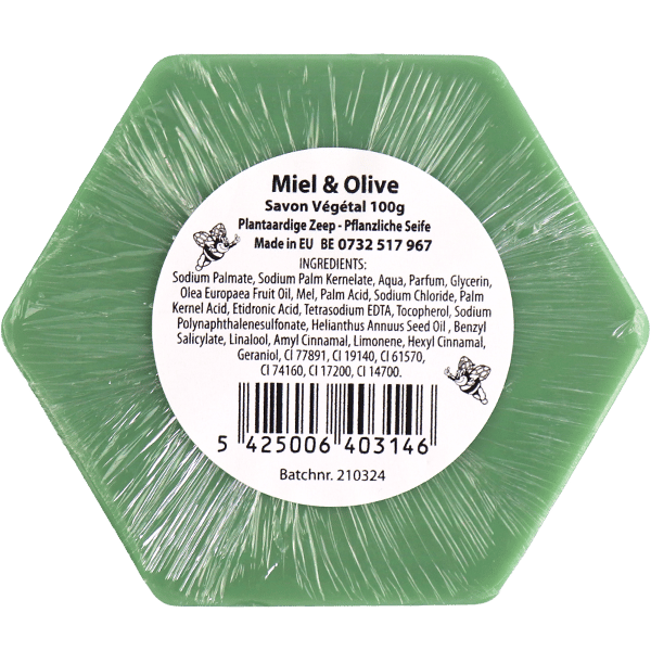 Honey and Olive Oil Vegetable Soap 100g | صابون نباتي بالعسل وزيت الزيتون 100غ