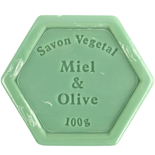 Honey and Olive Oil Vegetable Soap 100g | صابون نباتي بالعسل وزيت الزيتون 100غ