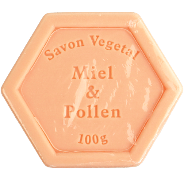 Honey and Pollen Vegetable Soap 100g | صابون نباتي بالعسل وحبوب اللقاح 100غ