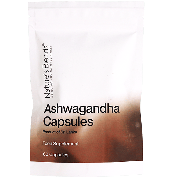 Ashwagandha Root Capsules Nature's Blends 60 Capsules | كبسولات جذور الاشواغاندا نيتشرز بليندز 60 كبسولة