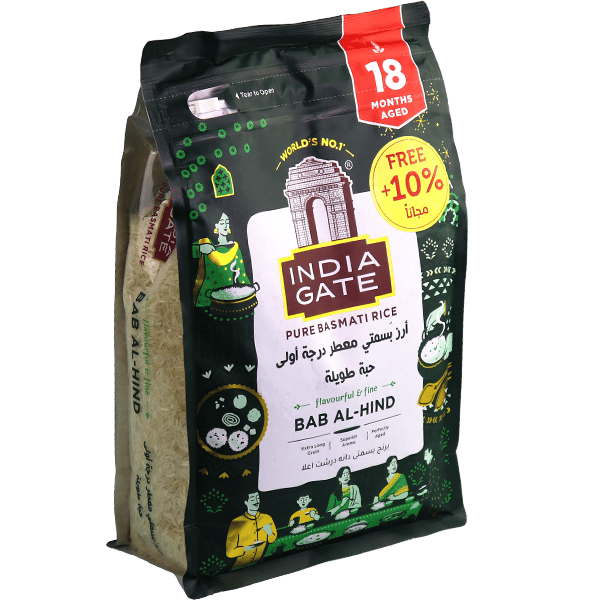 Basmati Rice Bab Al Hind India Gate 5kg | رز بسمتي باب الهند انديا جيت 5كغ